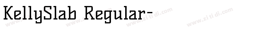 KellySlab Regular字体转换